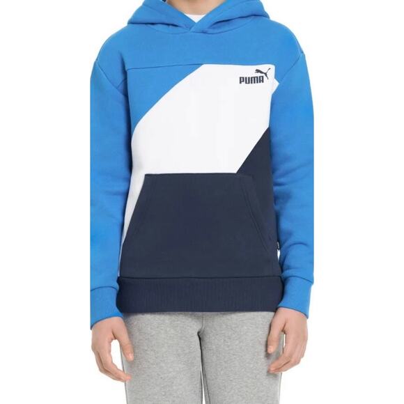 PUMA Other - Puma NWT Power Cat Pullover color block design hoodie pass thru front pockets